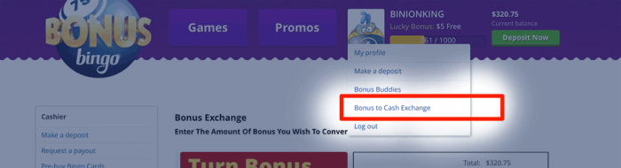 bonus exchange